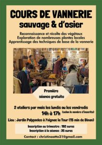 COURS DE VANNERIE sauvage osier