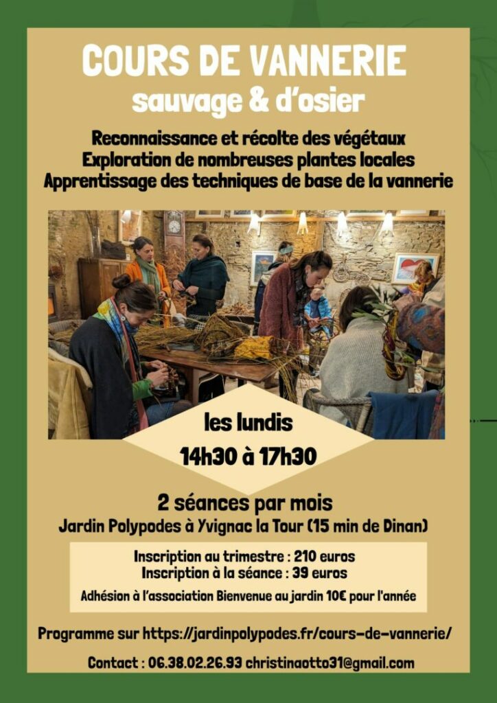 Flyers cours vannerie Polypodes recto